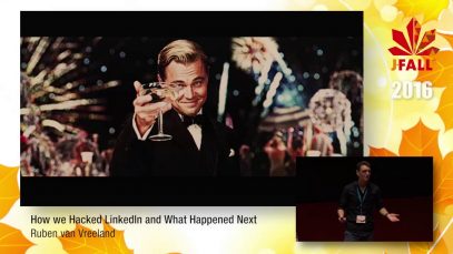 J-Fall 2016 Speaker Ruben van Vreeland – How we Hacked LinkedIn and What Happened Next