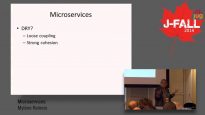 J-Fall 2014 speaker Mylène Reiners – Microservices – het hoe en waarom…