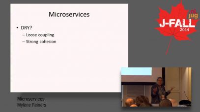 J-Fall 2014 speaker Mylène Reiners – Microservices – het hoe en waarom…