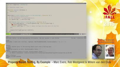 J-Fall 2015 Speaker Marc Evers, Rob Westgeest & Willem vd Ende – Property Based Testing, By Example