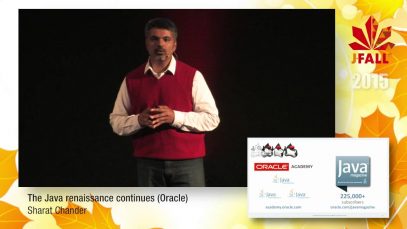 J-Fall 2015 Speaker Sharat Chander – The Java renaissance continues (Oracle)