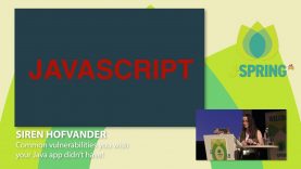 J-Spring 2018: Siren Hofvander – Making cookies healthy. Security in a web based world