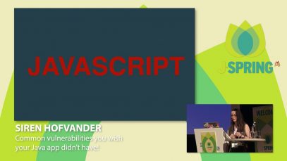 J-Spring 2018: Siren Hofvander – Making cookies healthy. Security in a web based world