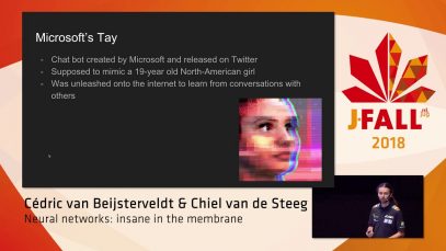 J-Fall 2018: Cédric van Beijsterveldt & Chiel van de Steeg – Neural networks: insane in the membrane