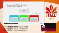 J-Fall 2018: Roel Hodzelmans & Wian Vos – Leveraging the power of Kubernetes with patterns – for fun and profit!