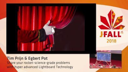 J-Fall 2018: Tim Prijn & Egbert Pot – Share your rocket-science-grade problems with hyper advanced Lightboard Technology