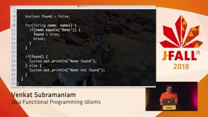 J-Fall 2018: Venkat Subramaniam – Java Functional Programming Idioms