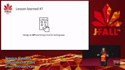 J-Fall 2019: Jessica Siewert – Robustness for event driven microservices