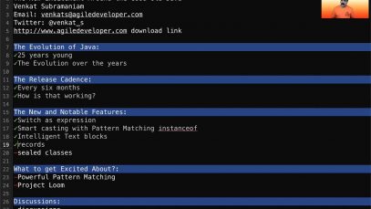 J-Fall Virtual 2020: Venkat Subramaniam – The New Excitement Around the Good Old Java