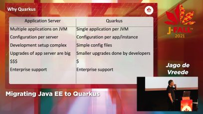J-Fall 2021: Jago de Vreede – Migrating Java EE to Quarkus