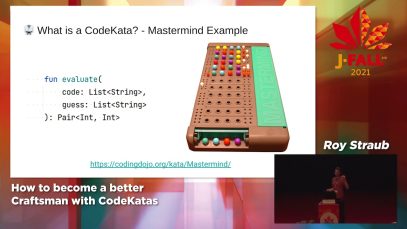 J-Fall 2021: Roy Straub – How to become a better Craftsman with CodeKatas