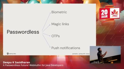 J-Fall 2023: A Passwordless Future! WebAuthn for Java Developers – Deepu K Sasidharan