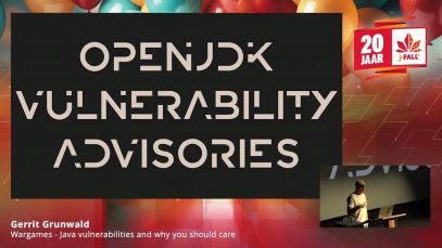 J-Fall 2023: Wargames – Java vulnerabilities and why you should care – Gerrit Grunwald