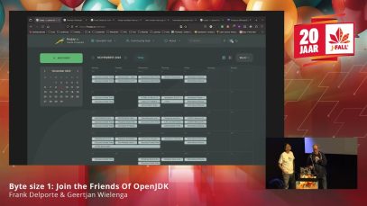 J-Fall 2023: Join the Friends Of OpenJDK – Frank Delporte & Geertjan Wielenga