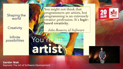 J-Fall 2023: Keynote ‘The Art of Software Development’ – Sander Mak