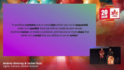 J-Fall 2023: Lights, Camera, GitHub Actions! – Andres Almiray & Ixchel Ruiz