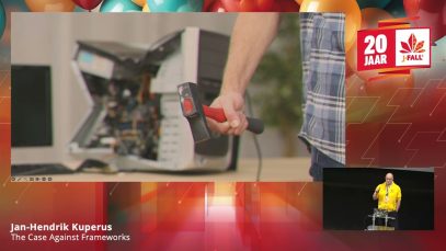 J-Fall 2023: The Case Against Frameworks – Jan-Hendrik Kuperus