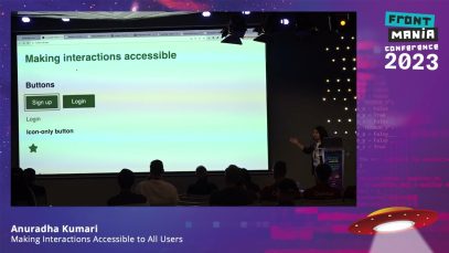 Frontmania ’23 – Anuradha Kumari – Making Interactions Accessible to All Users