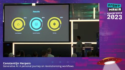 Frontmania ’23 -Constantijn Herpers -Generative AI: A personal journey on revolutionizing workflows