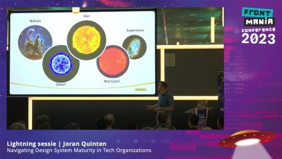Frontmania ’23 – Joran Quinten – Navigating Design System Maturity in Tech Organizations