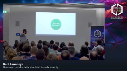 Future Tech 2024: Developer productivity shouldn’t breach security – Bart Lannoeye