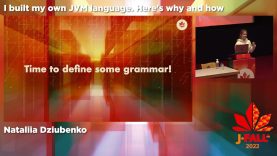 J-Fall 2022: Nataliia Dziubenko – I built my own JVM language. Here’s why and how