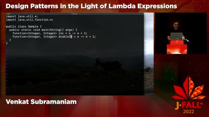 J-Fall 2022: Venkat Subramaniam – Design Patterns in the Light of Lambda Expressions