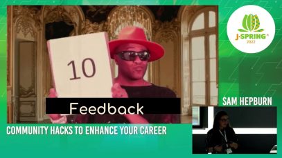 J-Spring 2022: Sam Hepburn – Community hacks to enhance your career