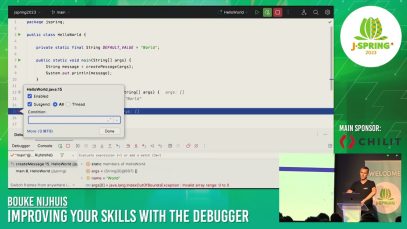J-Spring 2023: Improving your skills with the debugger – Bouke Nijhuis
