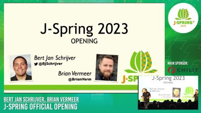 J-Spring 2023: J-Spring Official Opening – Bert Jan Schrijver & Brian Vermeer