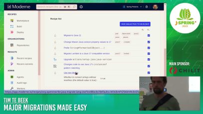 J-Spring 2023: Major Migrations Made Easy – Tim te Beek