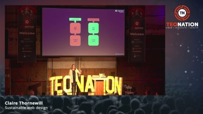 TEQnation 2023: Sustainable web design – Claire Thornewill